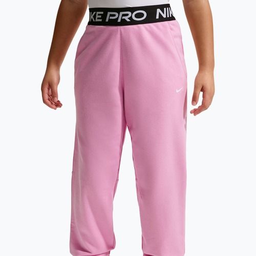 Gyerek nadrág Nike Pro Fleece pink rise/pink rise/black/white
