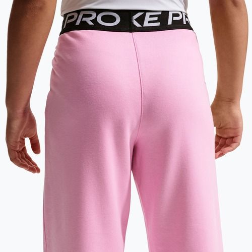 Gyerek nadrág Nike Pro Fleece pink rise/pink rise/black/white