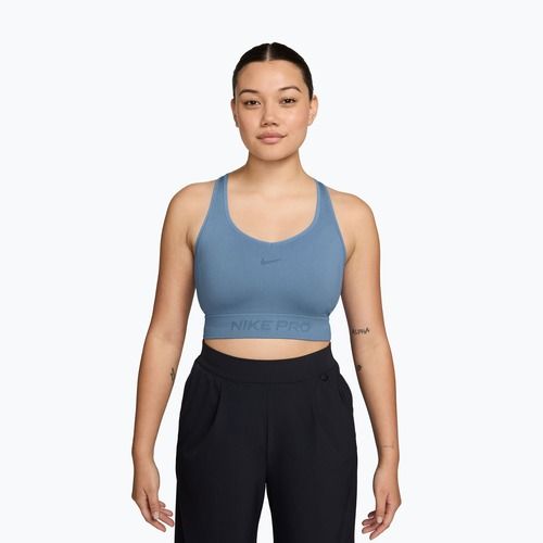 Női edző póló Nike Pro Seamless work blue