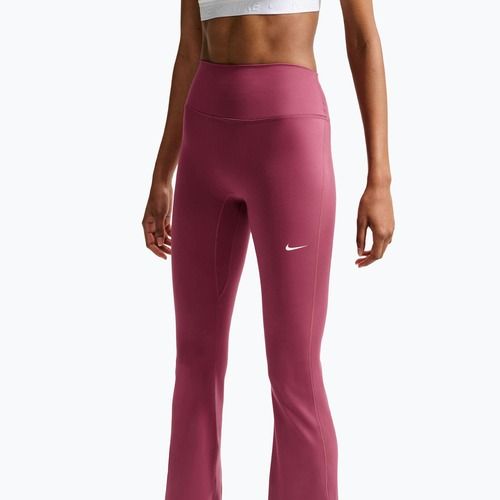 Női edzőleggingsek Nike One pink smoke/white