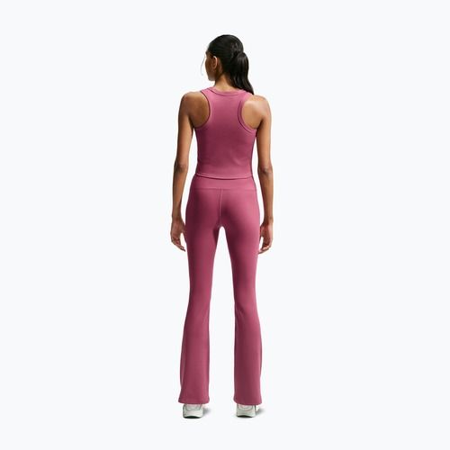 Női edzőleggingsek Nike One pink smoke/white