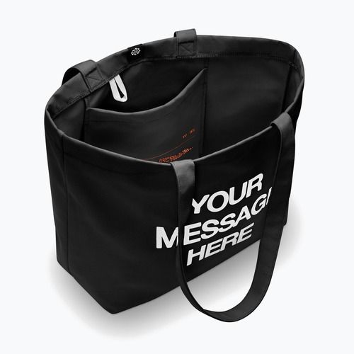 Táska Nike Heritage "Your Message Here" Tote 22 l black/white/safety orange