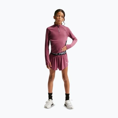 Gyerek rövidnadrág Nike Pro pink smoke/black/white