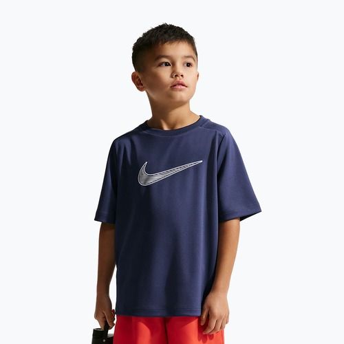 Gyermek póló Nike Multi Dri-Fit midnight navy/white