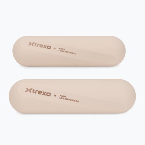 Súlyzókészlet XTREXO x Anna Lewandowska Bars 210 Beige