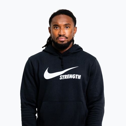 Férfi pulóver Nike Strength Hoodie black/white