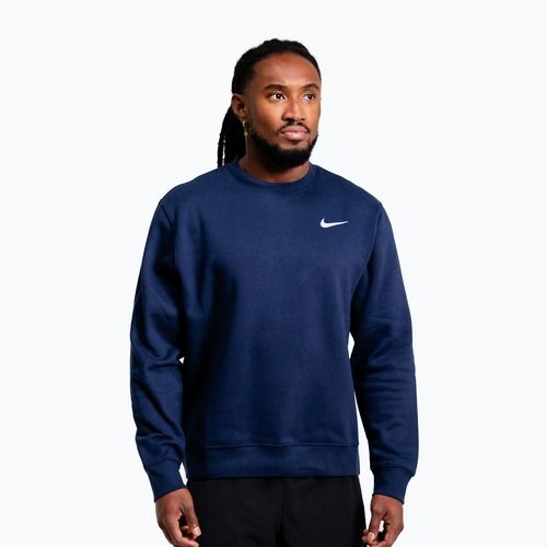 Férfi pulóver Nike Strength S&C Crewneck navy/white