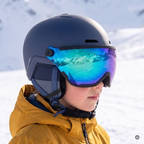 Gyerek sísisak ATTABO Avens 2.0 Jr Visor dark blue