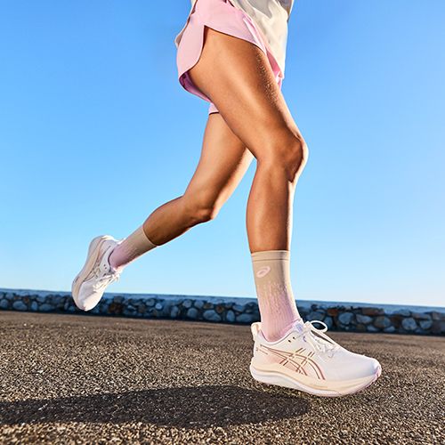 Női futócipők Asics Gel-Kayano 33 White/Hazy Lilac