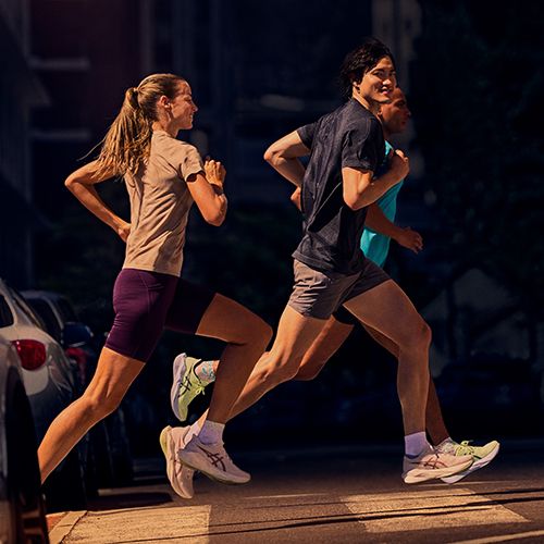 Férfi futócipők ASICS Novablast 6 energy aqua/white