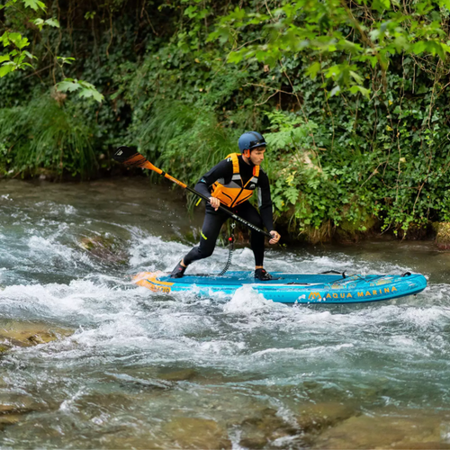 SUP Aqua Marina Rapid - Fehér víz iSUP, 2.89m/15cm kék BT-22RP