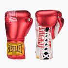 Boxkesztyű Everlast Fight Leather red