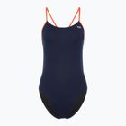 Női egyrészes fürdőruha TYR Hexa Cutoutfit navy/narancssárga