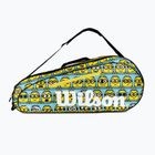 Gyermek tenisz táska Wilson Minions 2.0 Team 6 Pack kék sárga fekete