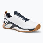 Férfi teniszcipő Wilson Rush Pro 4.5 Clay RG fehér/ navy blézer/ gumi