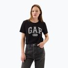 Női póló GAP Logo Slub Tee black