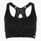 Reebok Lux Front-Zip High Impact edzőmelltartó fekete