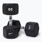 Gumírozott kézisúlyzó Nike Strength Hex Dumbbell 20 kg black/white