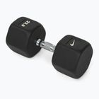 Gumírozott kézisúlyzó Nike Strength Hex Dumbbell 22,5 kg black/white