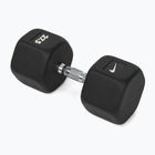 Gumírozott kézisúlyzó Nike Strength Hex Dumbbell 27,5 kg black/white