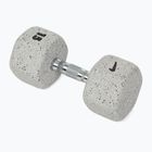 Gumírozott kézisúlyzó Nike Strength Grind Hex Dumbbell 15 kg wolf grey