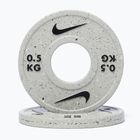 Terhelés Nike Strength Grind Change Plates 2 x 0,5 kg wolf grey