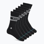 Stance Basic Crew zokni 6 pár fekete