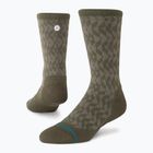Zokni Stance Digzig Light Crew olive