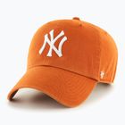 47 Márka MLB New York Yankees CLEAN UP égetett narancssárga baseball sapka