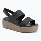 Női szandálok Crocs Brooklyn Low Wedge black/mushroom