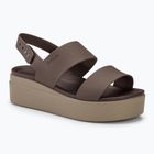 Crocs Brooklyn Low Wedge mushroom/stucco női szandál