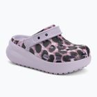 Crocs Cls Animal Cutie Clog Gyerekek leopárd flip flopok
