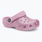 Crocs Classic Glitter Clog T fehér/szivárvány gyermek flip-flopok