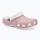 Crocs Classic Glitter Clog fehér/szivárvány gyermek flip-flopok