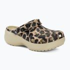 Női papucs Crocs Classic Platform Animal Remix bone/leopard