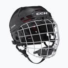 Gyermek jégkorong bukósisak CCM Tacks 70 Combo JR Black