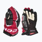 Gyerek jégkorong kesztyű CCM JetSpeed FT6 Pro JR black/red/white