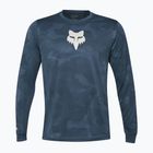 Férfi kerékpáros hosszú ujjú Fox Racing Ranger Tru Dri sötét szüreti kék
