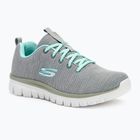 SKECHERS Graceful Twisted Fortune női edzőcipő szürke/mint