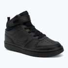 Gyermekcipő Nike Court Borough Mid 2 black/black/black