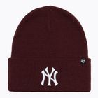 Téli sapka 47 Brand MLB New York Yankees Haymaker dark maroon