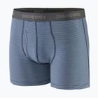 Patagonia férfi Essential Boxer Briefs 3" fathom csíkos/új tengerészgyalogság