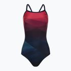 Női egyrészes fürdőruha TYR Forge Diamondfit piros/multi