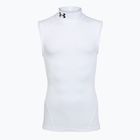Férfi edző póló Under Armour HG Armour Comp Mock SL castlerock/white