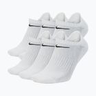 Zokni Nike Everyday Cushioned No-Show 6 pár white/black
