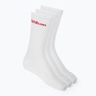 Zokni Wilson Crew Logo 3 pairs bright white