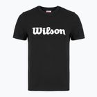 Női tenisz póló Wilson Team Graphic Script W fekete script