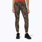 Női edzőleggingsek Sweaty Betty Power Piping Workout 7/8 brown ink leopard print