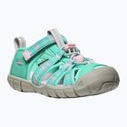 KEEN Seacamp II CNX gyermek szandál aqua/giggle pink