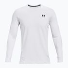 Férfi edző hosszú ujjú póló Under Armour CG Armour Fitted Crew white/black